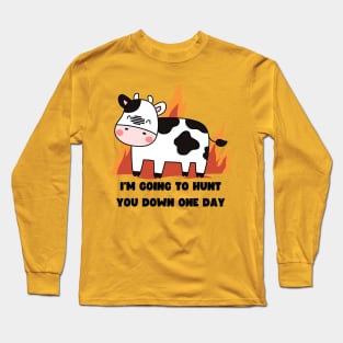 Offensive Cute Cow Funny Vegan Long Sleeve T-Shirt